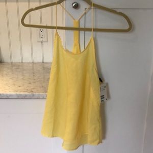 H&m yellow racerback tank top